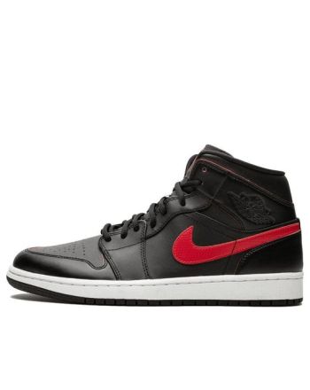 Air Jordan 1 Retro Mid ??Black Team Red?? 554724-009