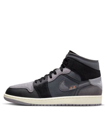 Air Jordan 1 Mid SE Craft ??Inside Out ?C Black?? DM9652-001