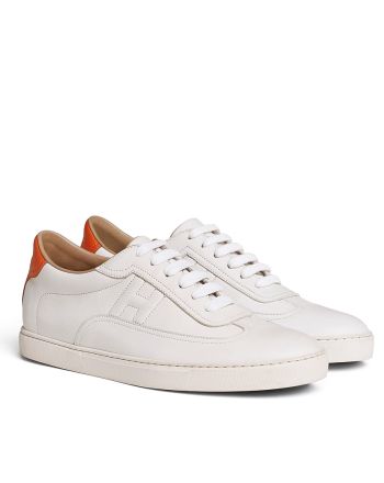 Hermes Unisex Quicker Sneaker White