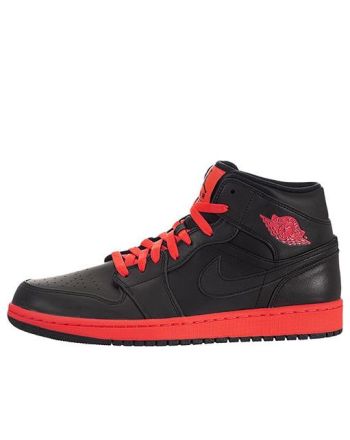 Air Jordan 1 Retro Mid ??Black Infrared?? 554724-043