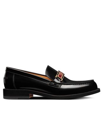 Christian Dior Women's Code Loafer Black