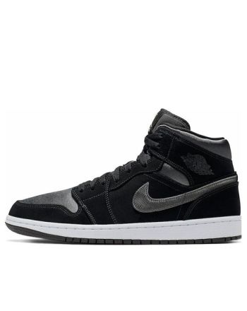 Air Jordan 1 Mid SE Nylon ??Black Grey?? 852542-012